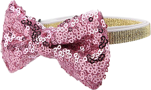 Collar con Pajarita de Lentejuelas para Gatos y Perros pequeños Collar con Pajarita de Lentejuelas para Gatos y Perros pequeños