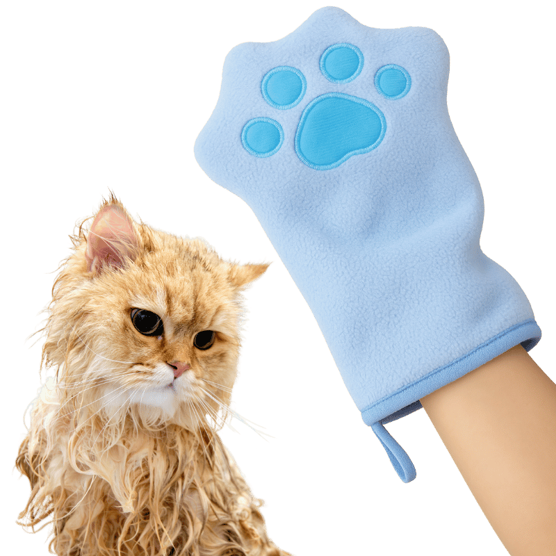 Manopla Toalla de Microfibra para Gatos – Guante Secador Suave para Patas y Pelaje Manopla Toalla de Microfibra para Gatos – Guante Secador Suave para Patas y Pelaje