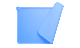 Alfombrilla de Silicona Impermeable para Comedero de Gato – Tapete con Bordes Elevados para Cuencos de Comida