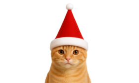 Gorro navideño de Papá Noel para Perros y Gatos