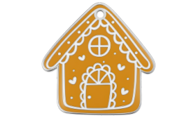 Placa para Gato de Casita de Jengibre Grabada